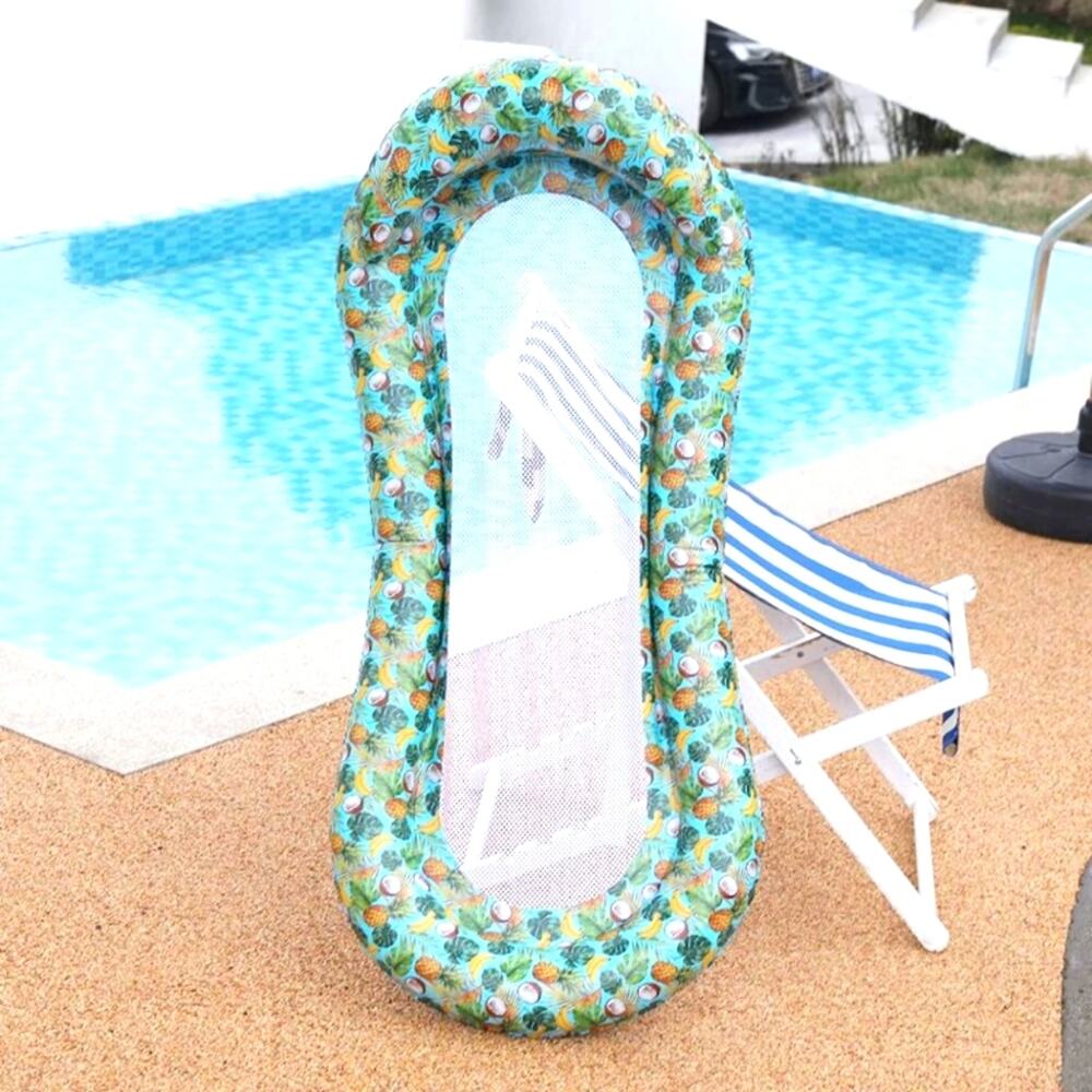 New‎ Inflatable Pool Lounge Bed Float for Beach Pool Cruise Vacation Adults